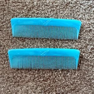 MCM Surrey Detangling combs Blue 5” set of 2